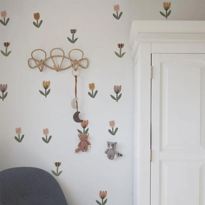 Adesivo tulipani bohemien