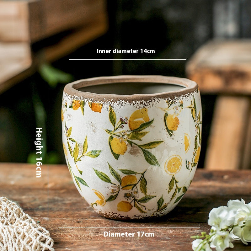 Vaso fiori ceramica retro