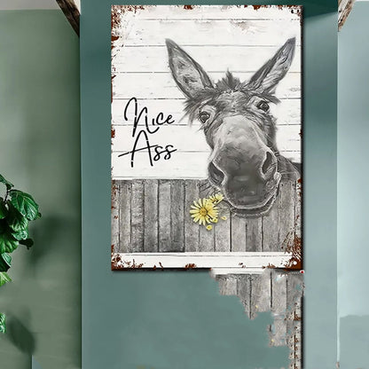 Quadro Asino Vintage