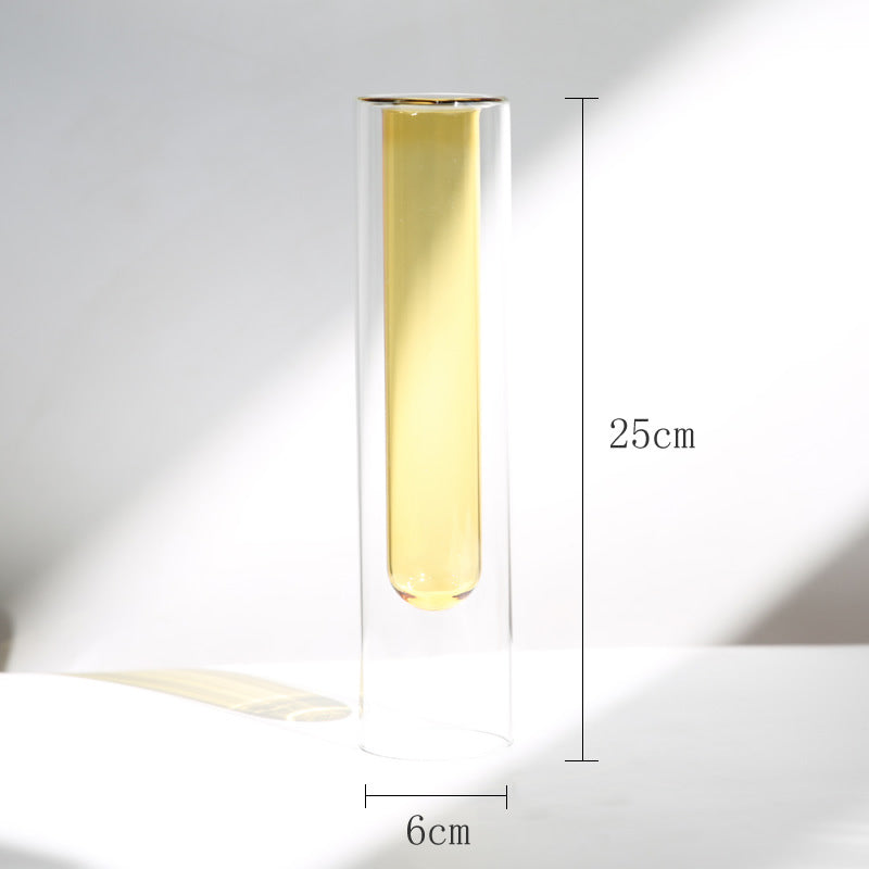 Vaso vetro nordico doppio strato