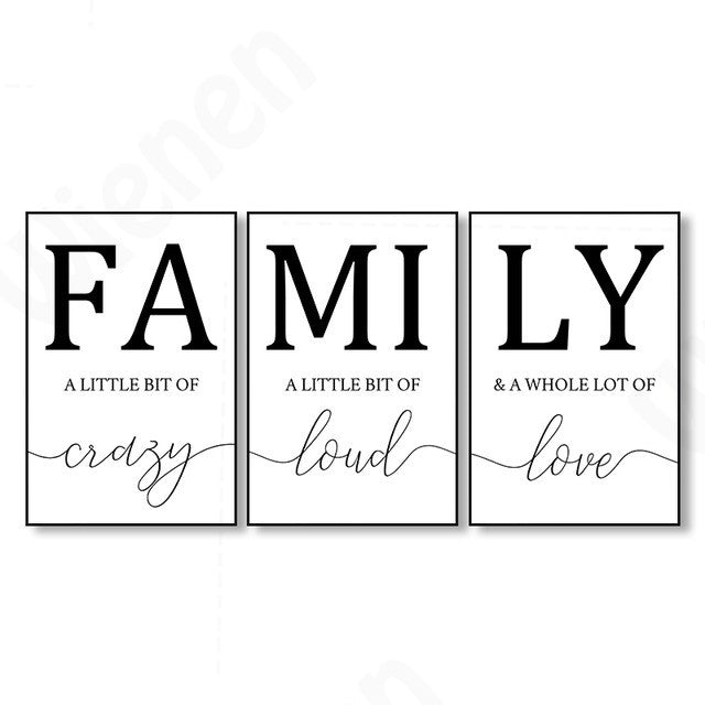 Poster famiglia minimalista