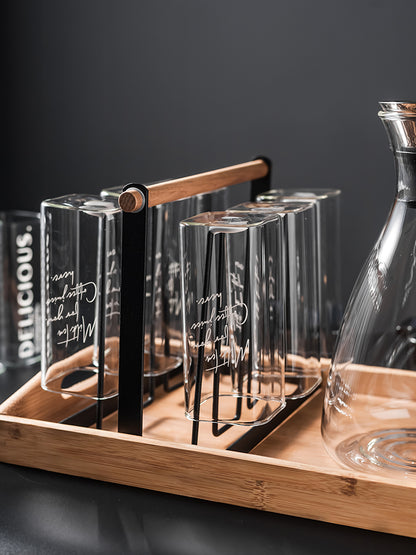 Bollitore in vetro con tazza