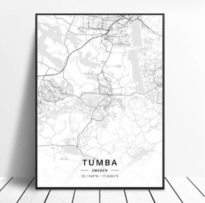 Quadro Mappa Città
