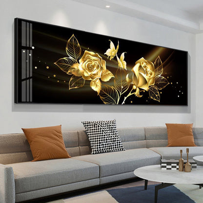 Quadro rose e oro