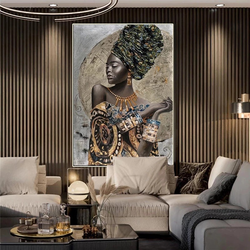 Quadro arte africana astratta