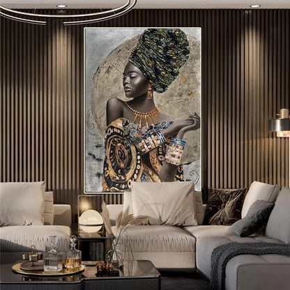 Quadro arte africana astratta
