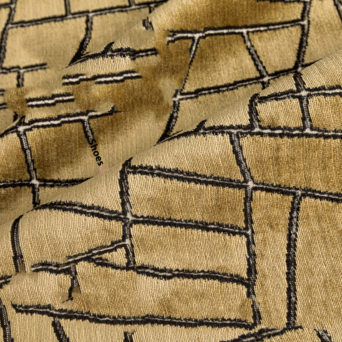 Cuscino geometrico oro