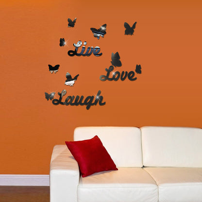 Sticker specchio farfalle