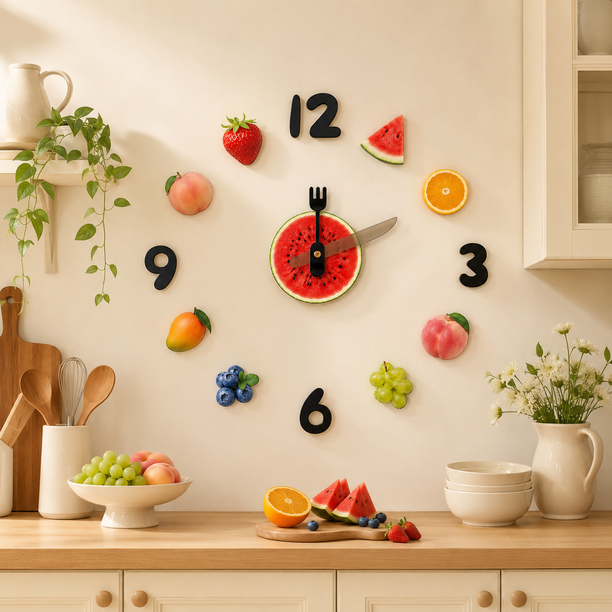 Orologio da parete Cucina frutta
