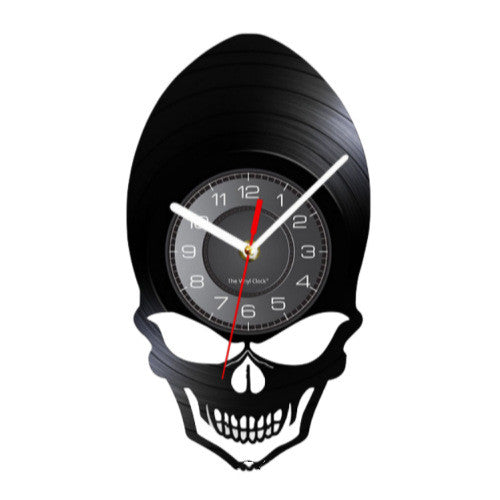 Orologio da parete Teschio punk vinile
