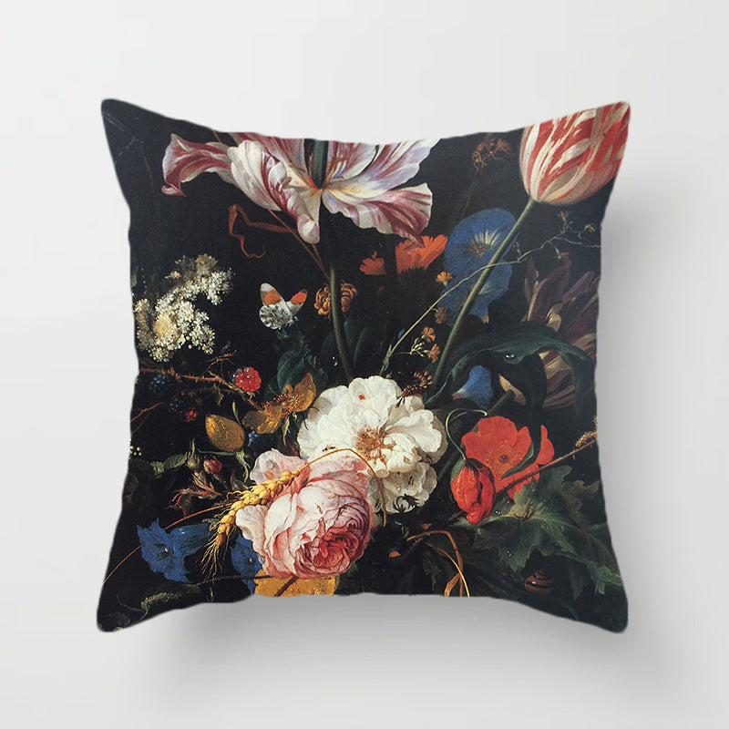 Federe rose vintage sfondo nero