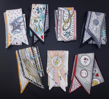 Foulard seta tarocchi