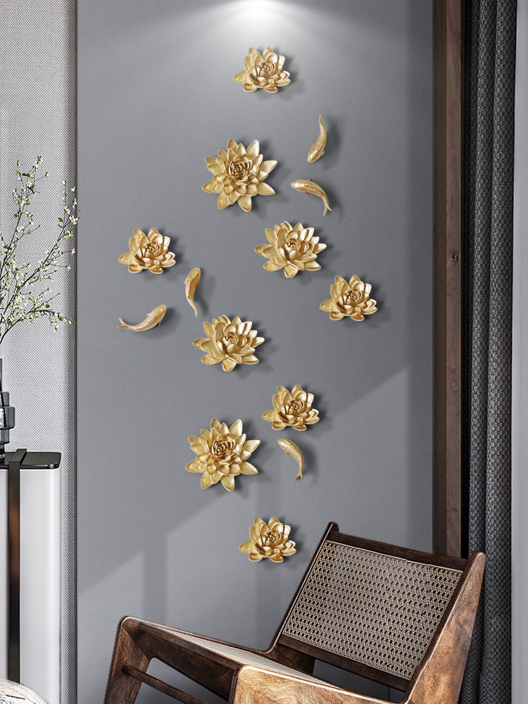 Decorazione fiori in rilievo