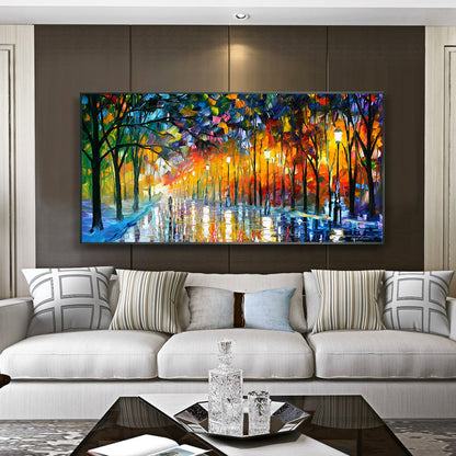 Quadro paesaggio astratto