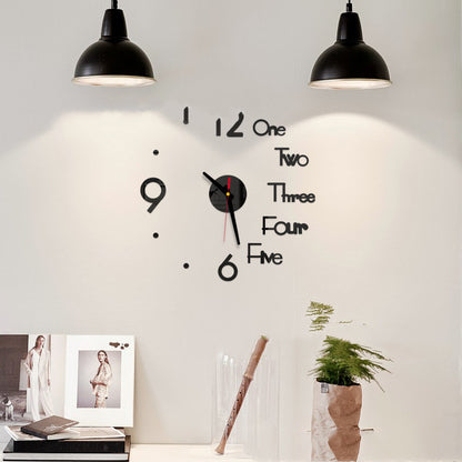 Orologio da parete Gold numeri scritti