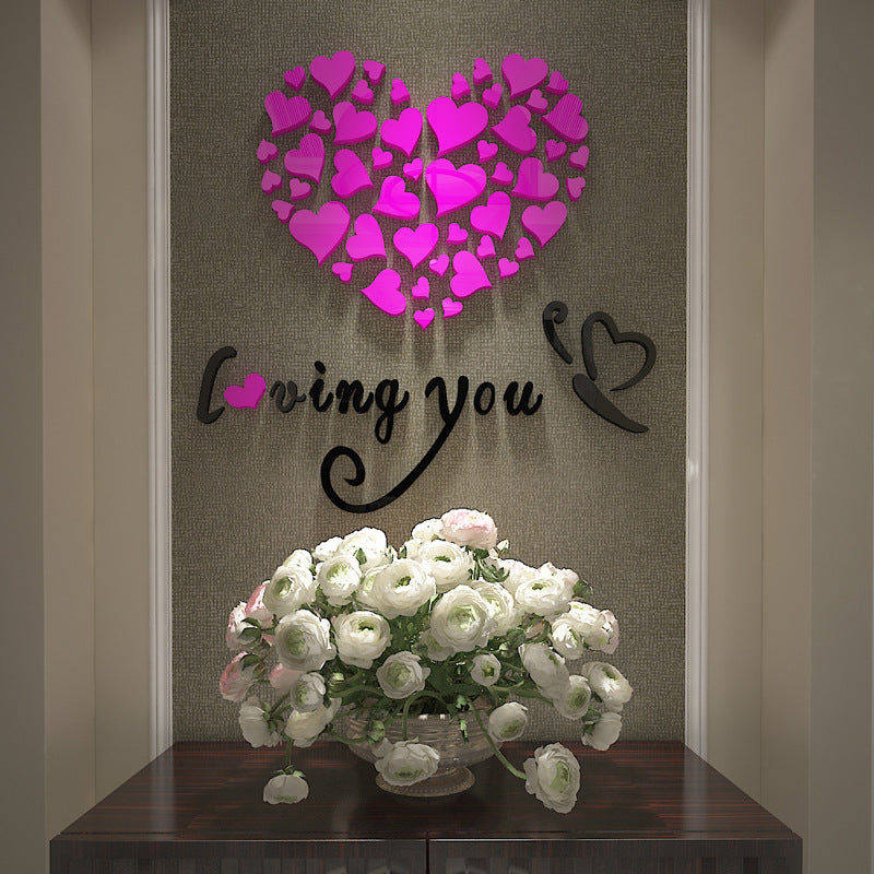 Adesivo 3D cuore