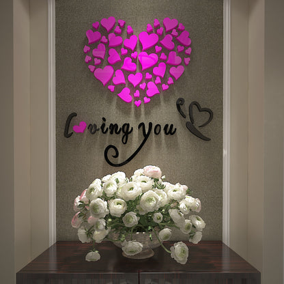 Adesivo 3D cuore