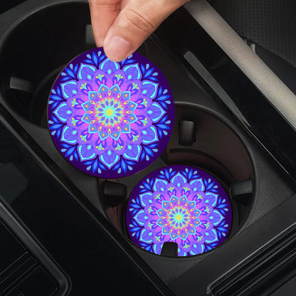 Sottobicchiere turchese mandala arabesco