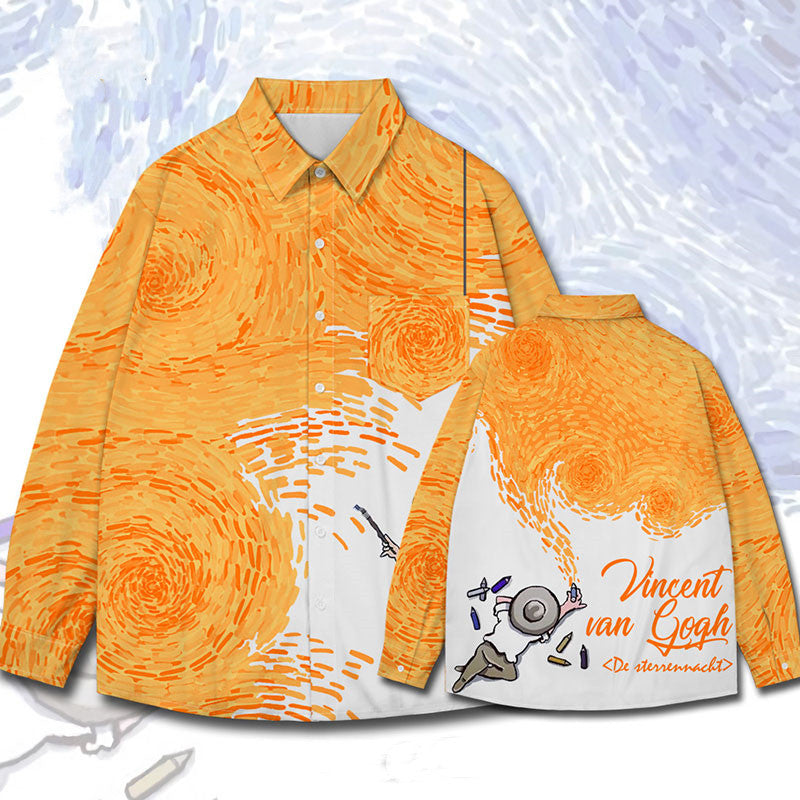 Camicia stampa totale dipinto
