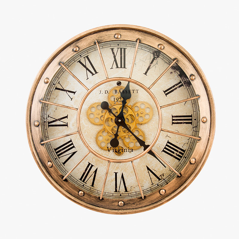 Orologio da parete Industriale rettangolare nero