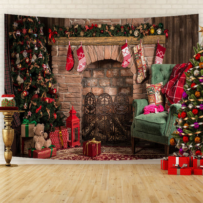 Tappezzeria Natale e camino