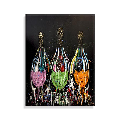 Quadro bottiglia champagne