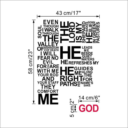 Wall decal lettere e croci