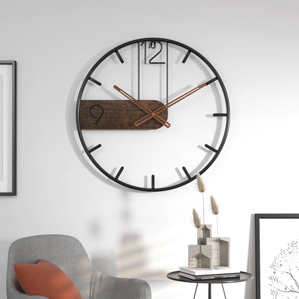 Orologio da parete Semicircolo legno