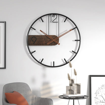 Orologio da parete Semicircolo legno