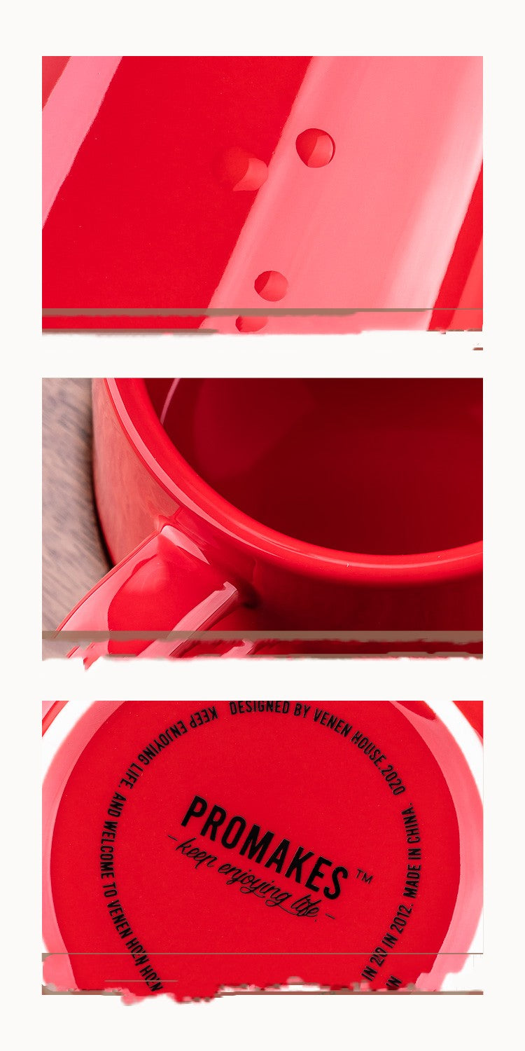 Tazza ceramica rossa