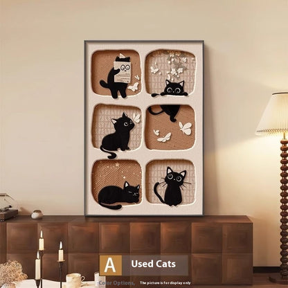 Quadro gatto retrò