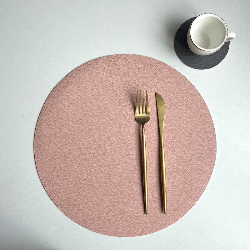 Set sottobicchieri in pelle