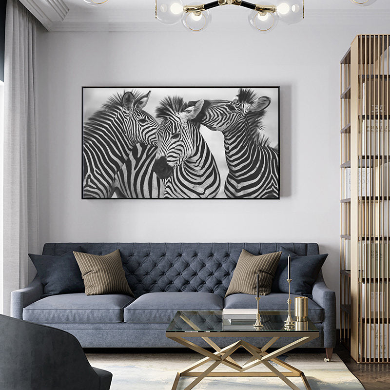 Quadro zebre stile nordico
