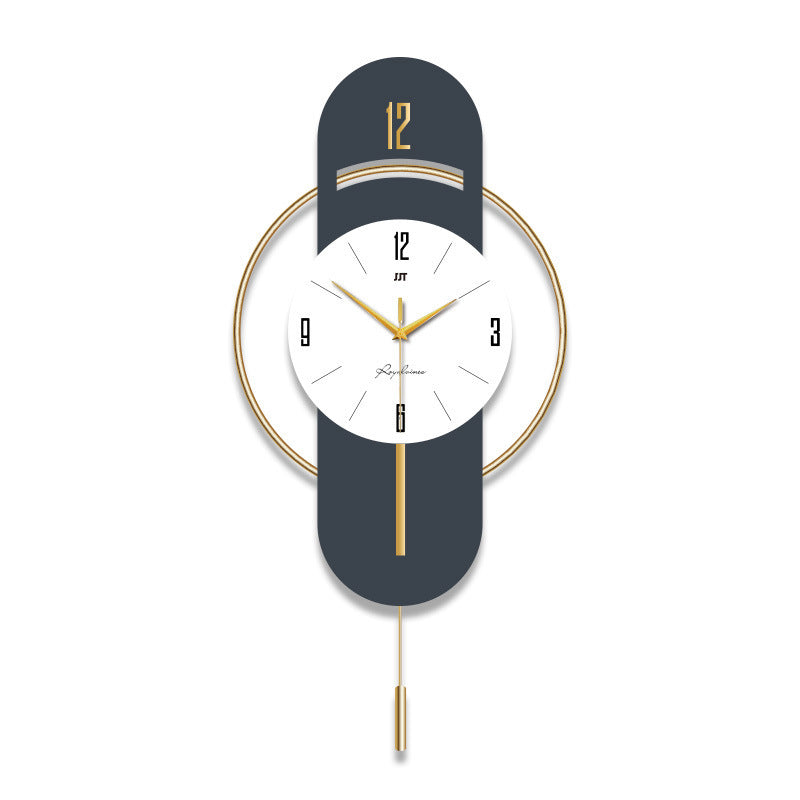 Orologio da parete Forma ovale blu