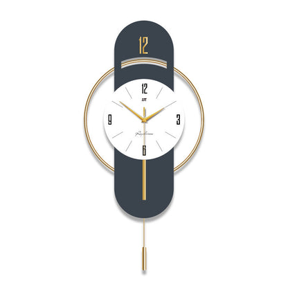 Orologio da parete Forma ovale blu