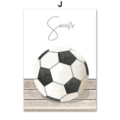 Poster Palloni sportivi colorati