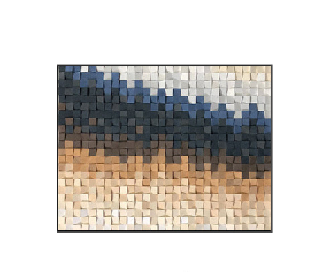 Quadro mosaico legno