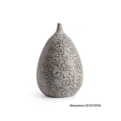 Vaso ceramica dipinto a mano