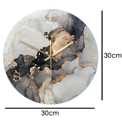 Orologio da parete Marmo nero oro