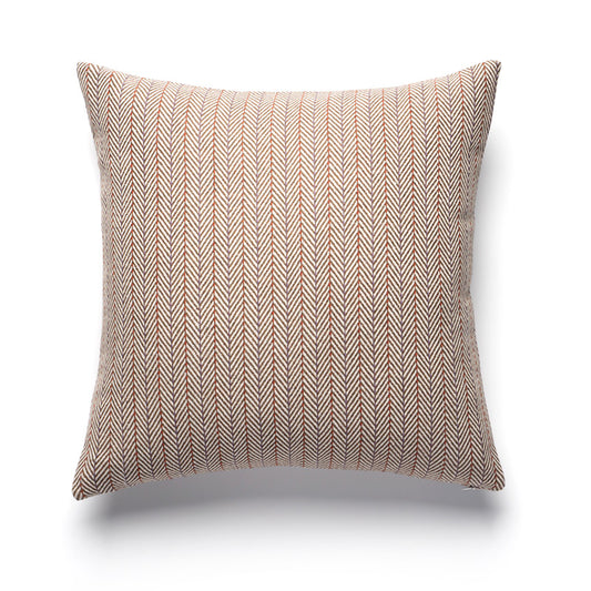 Cuscino chevron beige e marrone