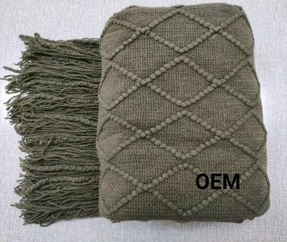 Coperta divano con losanghe