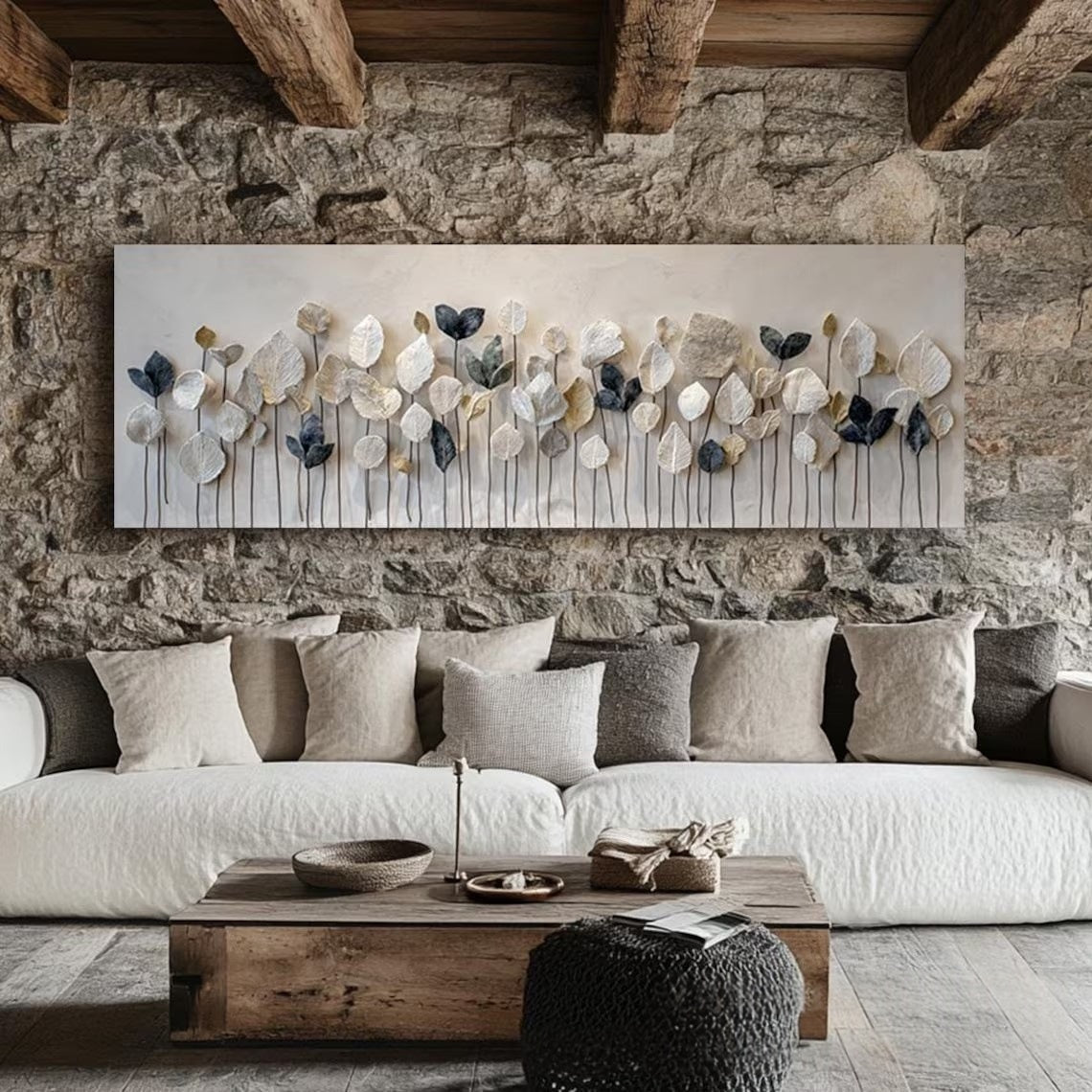 Quadro Foglie minimalista