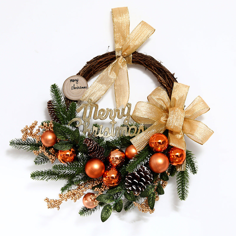 Ghirlanda Natale in Rafia