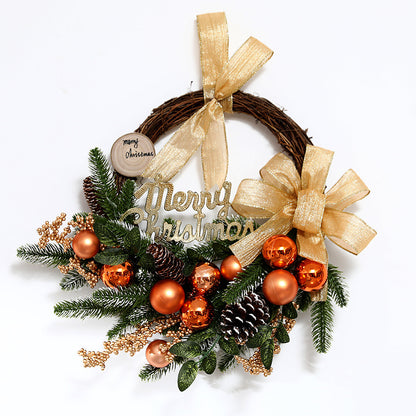 Ghirlanda Natale in Rafia