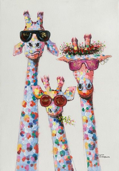Tela Giraffa Graffiti