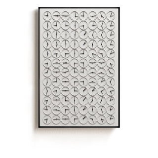 Quadro Astratto Bianco e Nero