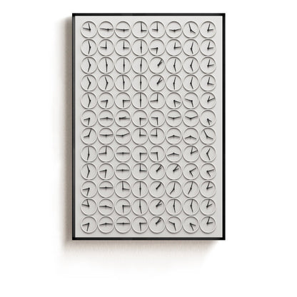 Quadro Astratto Bianco e Nero