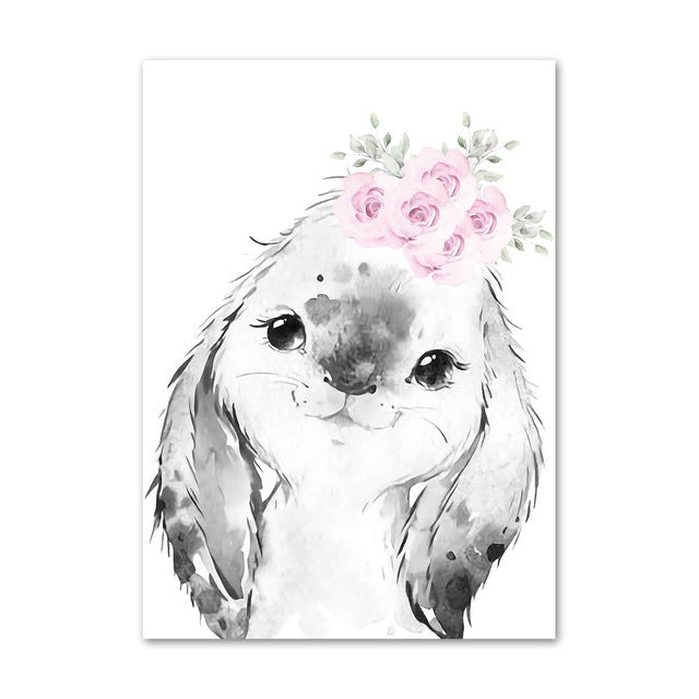 Quadro floreale rosa