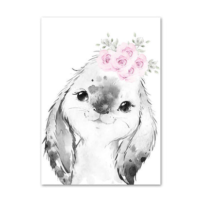 Quadro floreale rosa