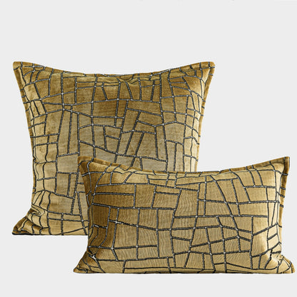 Cuscino geometrico oro